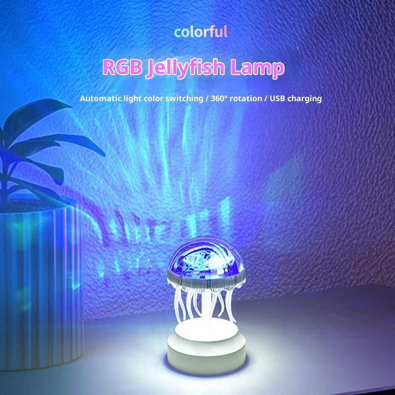 Jellyfish Atmosphere Night Light Colorful Creative Mood Light